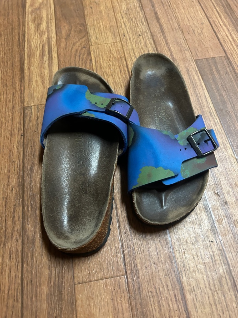 Papillio  by Birkenstock Blue Multi-Color Single-Buckle Slide Sandals - Picture 4 of 6
